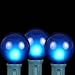 Novelty Lights, Inc. G-50-S-BL Globe Outdoor Patio Party Christmas Replacement Bulbs, Blue, 25 Pack
