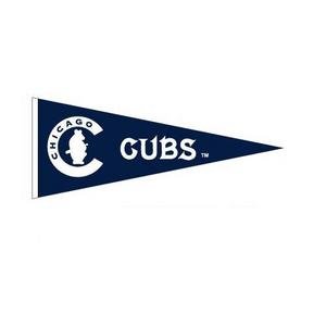 Buy Chicago Cubs Cooperstown Wool Blend Pennant Embroidered Decorated w Logos by WINNING STREAK SPORTS