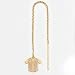 14K Minnesota Twins Jersey Threader Earrings