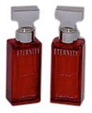Eternity Rose Blush By Calvin Klein For Women. Eau De Parfum Spray 2 X 0.5 Oz Unboxed.