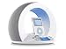 Electronics : JBL On Time - Clock radio with iPod cradle - white, flint grey