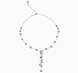 Waterfall Cultured Pearl Silver Necklace