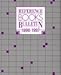 Books : Reference Books Bulletin 1996-97: A Compilation of Evaluations September 1996 Through August 1997 (Reference Books Bulletin)