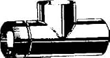 Galvanized Tee Joint, 6 x 6 x 6