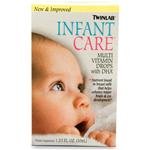 Twinlab Infant Care Multi Vitamin Drops With DHA, 1 2/3 Fl Oz. (50 ml), (Pack of 3)