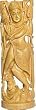 Lord Shiva Sculptures Wood Carving 15 x 4.5 inches (nwoodshiv004)