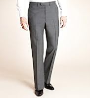Autograph Supercrease® Flat Front Trousers with Wool