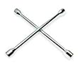 Westward 2HLA8 Lug Nut Wrench, 4 Way, L 14 In