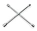 Westward 2HLA8 Lug Nut Wrench, 4 Way, L 14 In