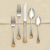 Lenox Kelly Gold 5 Piece Flatware Place Setting New in Box