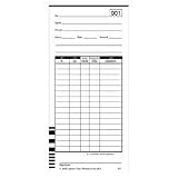 Time Cards, 2 Sided, Numbered 1-100, 100/PK,7' H, White