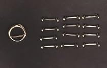 RING SIZE ADJUSTERS 14K WHITE GOLD FILLED, SIZE: SMALL - WOMENS, PACK OF 12