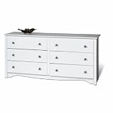 Prepac Wdc-6330 White Monterey Six Drawer Dresser - Dressers