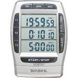 Bonjour Products Multi Time Kitchen Timer with Clock