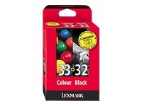 Lexmark Combo Pack #32+ #33 - Print cartridge - 1 x black, colour (cyan, mage...