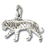 TigerCharm,SterlingSilver