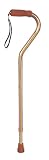 Drive Medical Foam Grip Offset Handle Walking Cane, Bronze