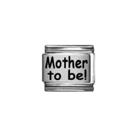 Clearly Charming Mother to Be Laser Italian Charm