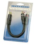 Cambridge SoundWorks Single Female RCA Jack Y Adapter to Dual RCA Plugs