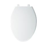 Bemis 1900000 Plastic Elongated Toilet Seat, White