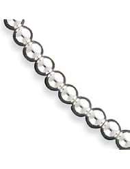 Sterling Silver Beaded Bracelet QG1767-7"