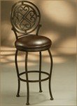Island Falls IF225 Swivel Counter Stool - Autumn Rust with Ford Brown