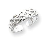Sterling Silver Celtic Weave Toe Ring