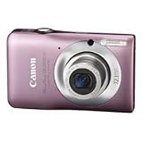 Canon PowerShot 12.1MP Digital Camera with Leather Case and 2GB SD Card – Pink