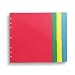 Day-Timer ColorFile Slash Pockets for Looseleaf Planners, 8.5 x 11 Inches, 4 per Pack (87498)