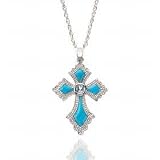 Lenox Turquoise Cross Pendant