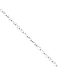 Solid Sterling Silver 2.50mm Fancy Rolo Chain