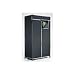 75 x 160cm Single Black Canvas Rail Portable Wardrobe for Storage
