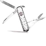 Victorinox Swiss Army Classic Pocket Knife (Sterling-Hammered Pattern)