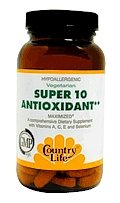 Country Life Super 10 Antioxidant Formula, 60 tabs