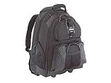 Targus Rolling Notebook Backpack - Notebook carrying backpack - 15.4 - black - ROLLING NB BACKPACK CCASE POLY BLK