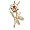 Rose Charm - Gold Plate
