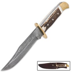 Szco Supplies Damascus Hunter Hunting Knife Szco Supplies Damascus Hunter Hunting Knife Hunting Knives