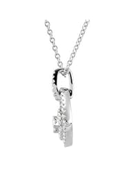 Clevereves 14K White Gold 1 3 Ct Tw 18" Diamond Necklace