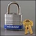 Master Lock 7-D 1-1/8 Wide Multi-Purpose Pin Tumbler Laminated Padlock 9/16 Shackle