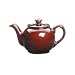 Brown Betty Glazed Ceramic 6 Cup Teapot & Lid