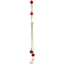 14K Yellow Gold Coral and Pearls Necklace 17"