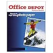 Office Depot(R) Premium Photo Paper, Glossy, 69 Lb., 100 Brightness, 8 1/2in. x 11in., Pack Of 100 Sheets