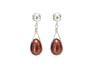 Copper Freshwater Pearl Wire-Drop Earrings