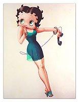 Betty Boop Telephone Print
