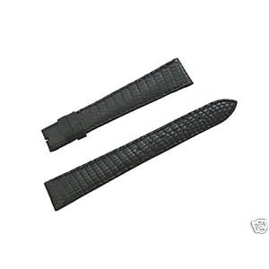 New & Genuine Cartier Watch Band Black Lizard 17mm