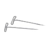 Steel T-Pins with Nickel Finish, Size 24, 1-1/2 Long, 9/16 Head, 100/Box GEM87T