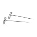 Steel T-Pins with Nickel Finish, Size 24, 1-1/2" Long, 9/16" Head, 100/Box GEM87T