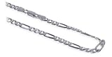 Sterling Silver 5 MM Italian Figaro Link 16" 18" 20" 22" 24" 30" Chain Necklace