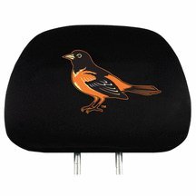 Baltimore Orioles Head Rest Covers - Set of 2