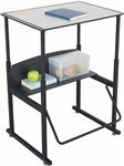 Safco Alphabetter Desk 28 X 20 Phenolic Top In Gray
